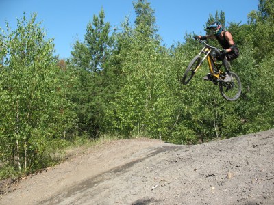 Wheels up, Dmitry Gorodetsky takes flight on his bike!