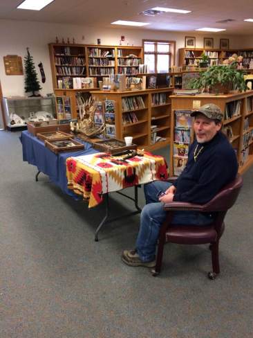 Jack Brown at the First Annual Scio Library Arts and Crafts Show, 2016